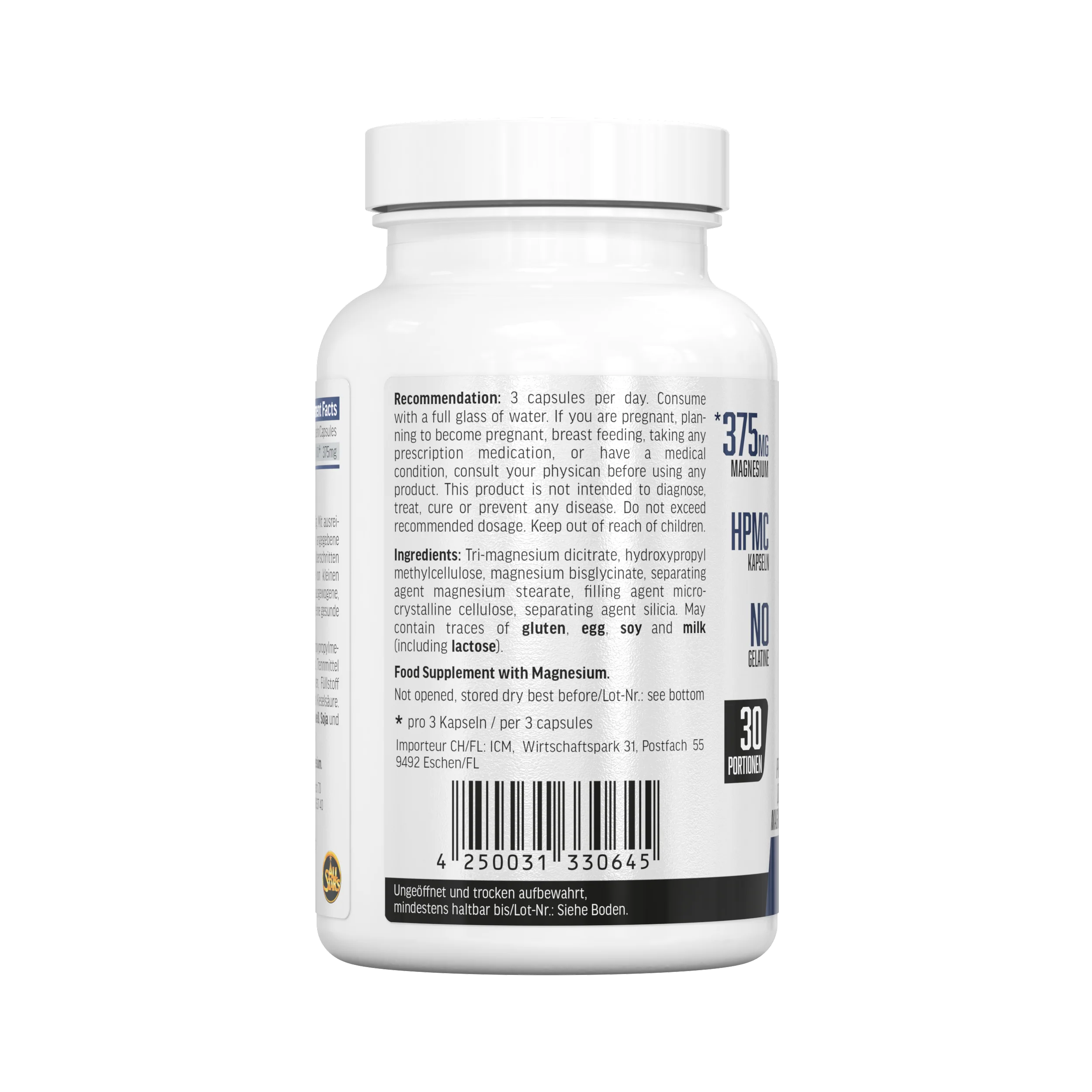 Mag Bisglycinat / Citrat - 90 Magnesium Kapseln - Image 3