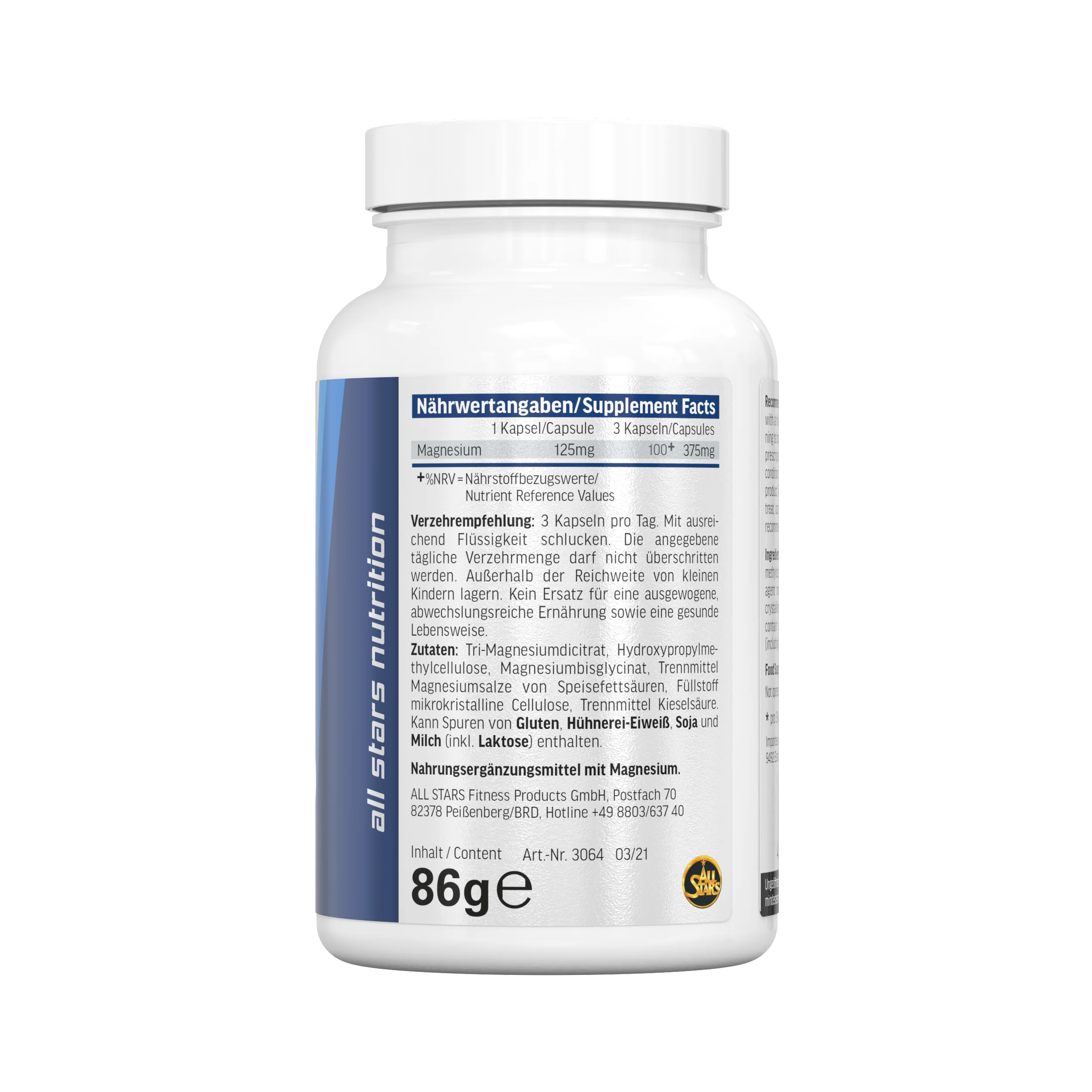 Mag Bisglycinat / Citrat - 90 Magnesium Kapseln - Image 4