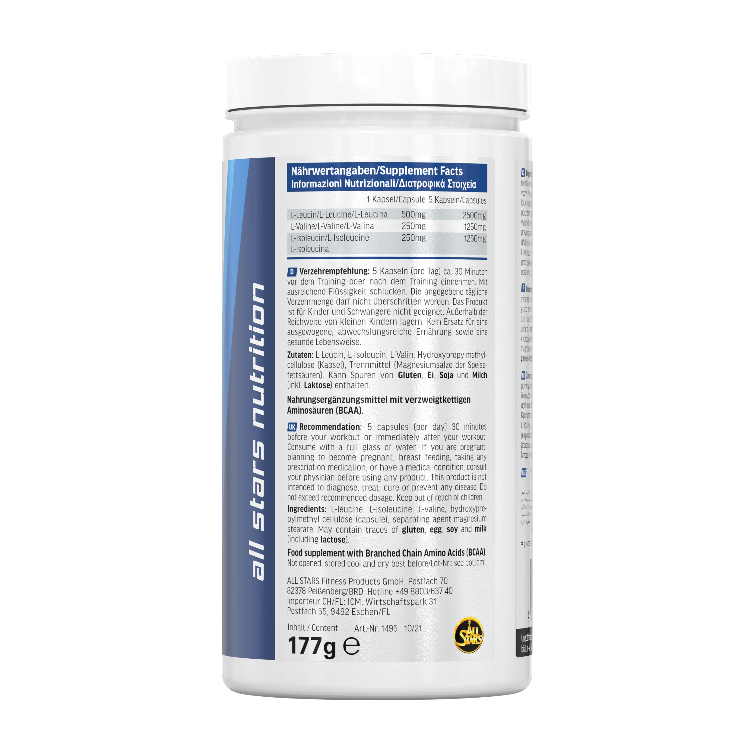 BCAA Mega Caps - 150 Kapseln - Image 3