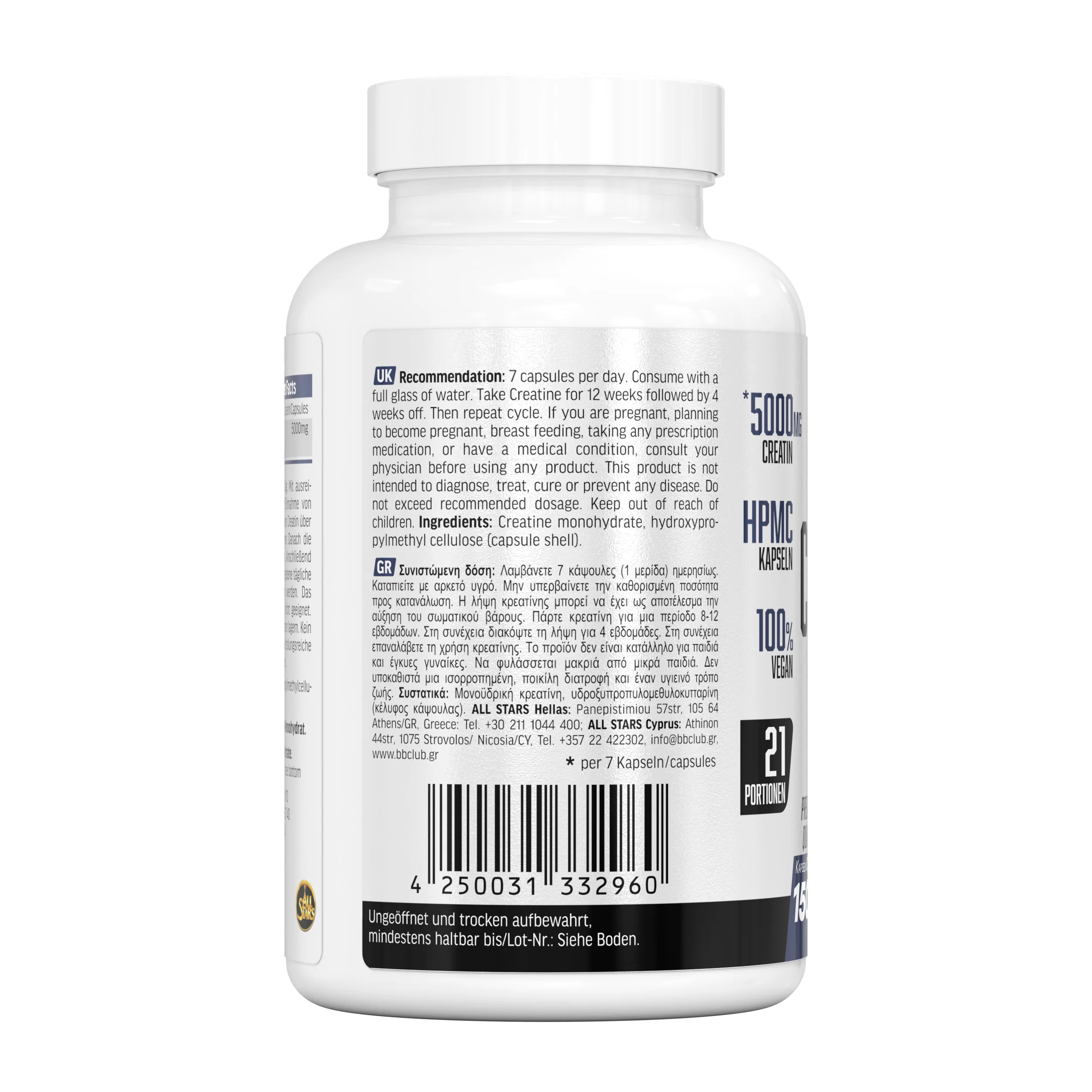 Creatin Caps - 150 Kapseln - Image 3