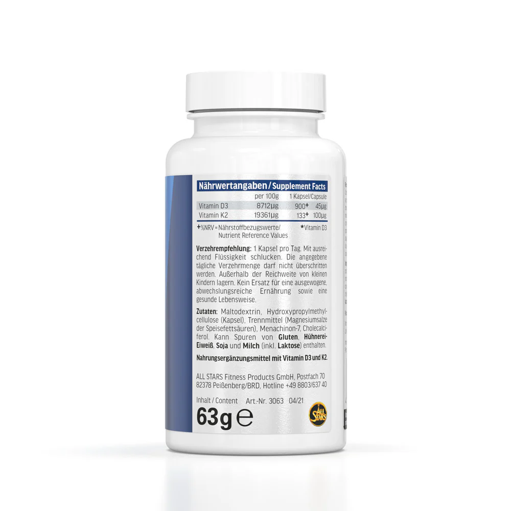 Vitamin D3 + K2 - 90 Kapseln - Image 4