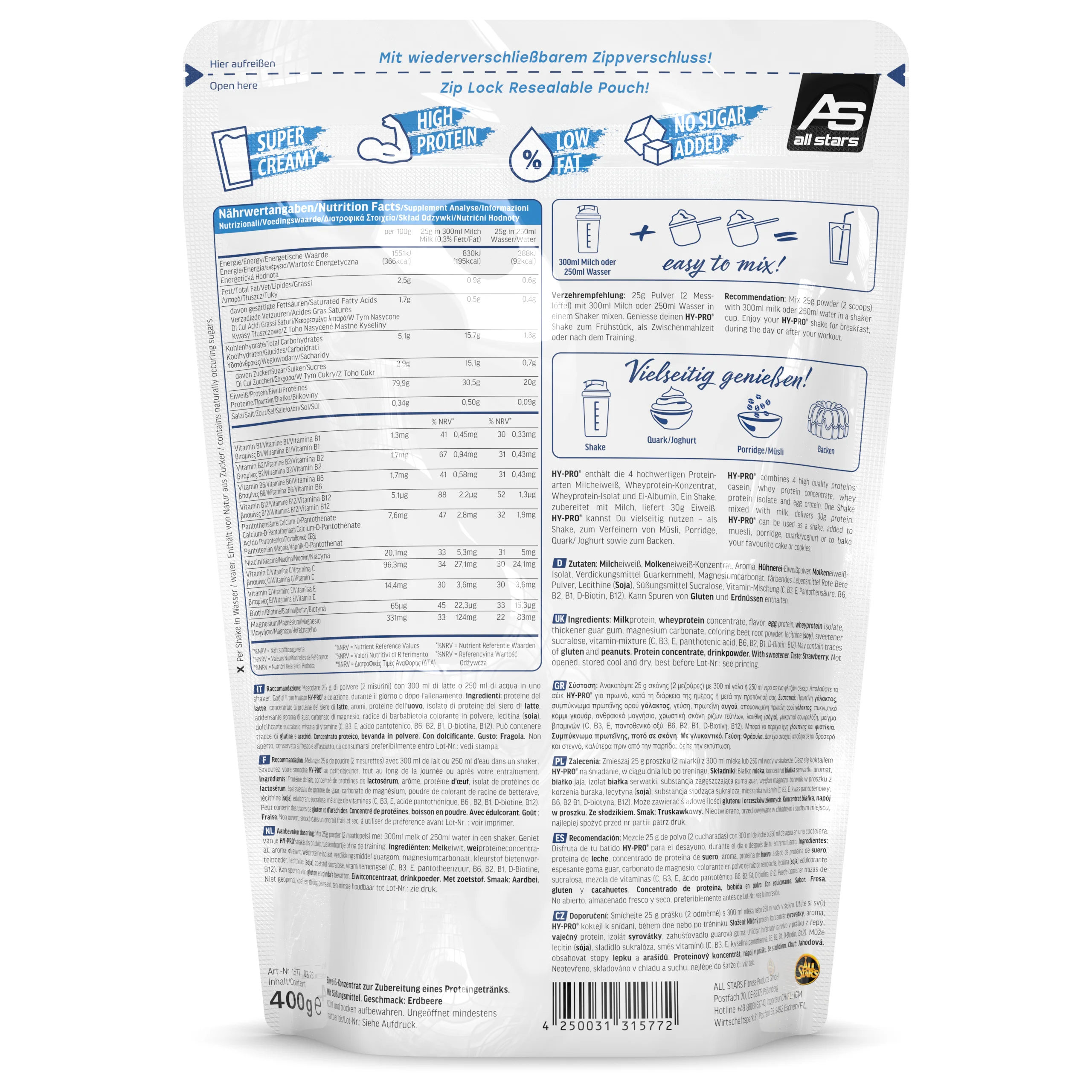 HY-PRO Protein - 400g Beutel - Image 20