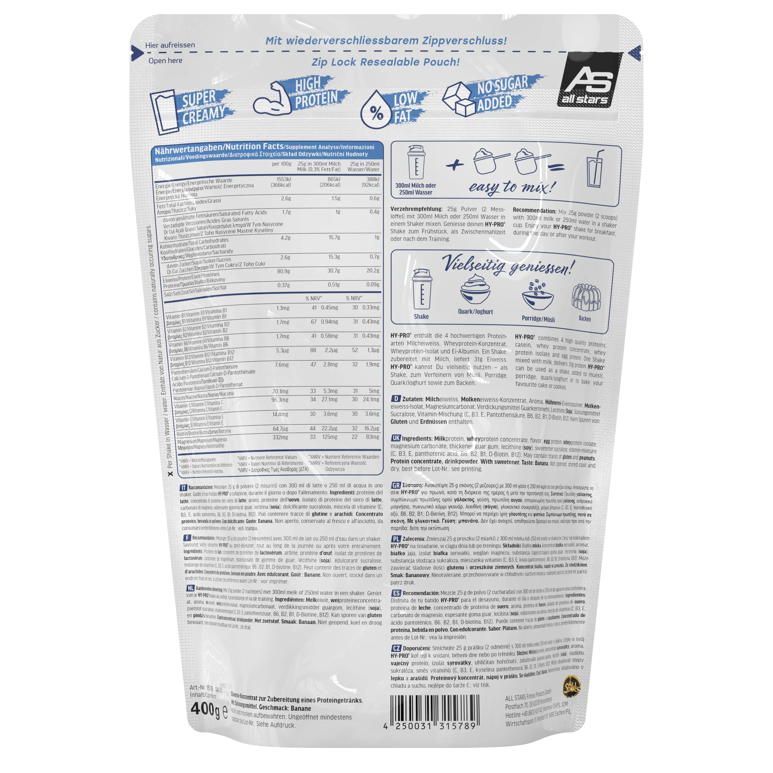 HY-PRO Protein - 400g Beutel - Image 35