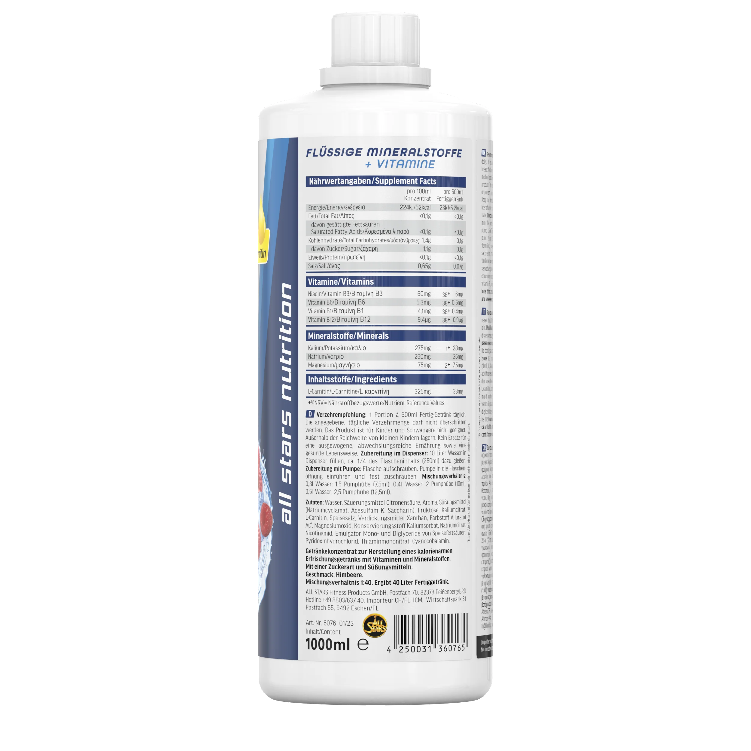 Minvit Light + L-Carnitin - 1 Liter Flasche - Image 18
