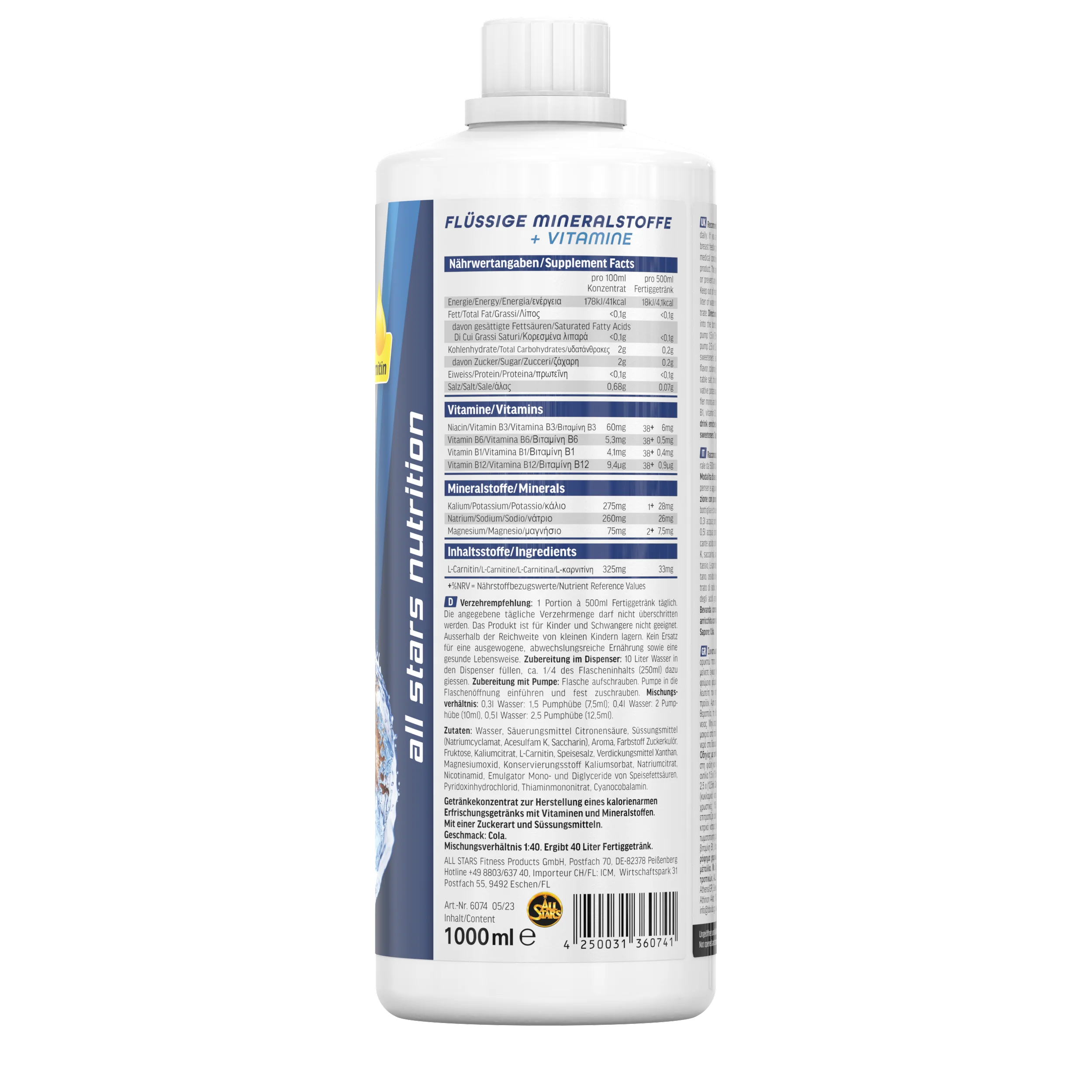 Minvit Light + L-Carnitin - 1 Liter Flasche - Image 24