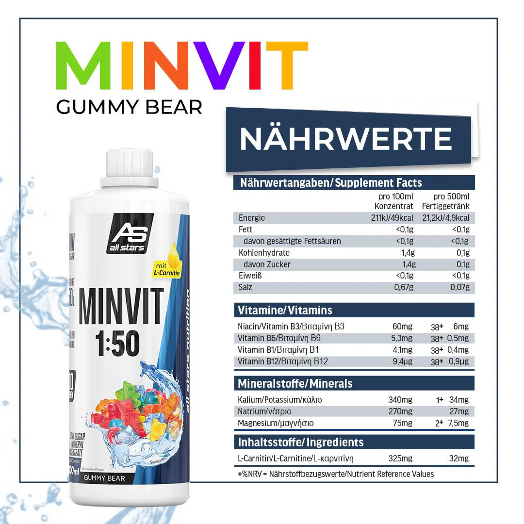 Minvit Light + L-Carnitin - 1 Liter Flasche - Image 29