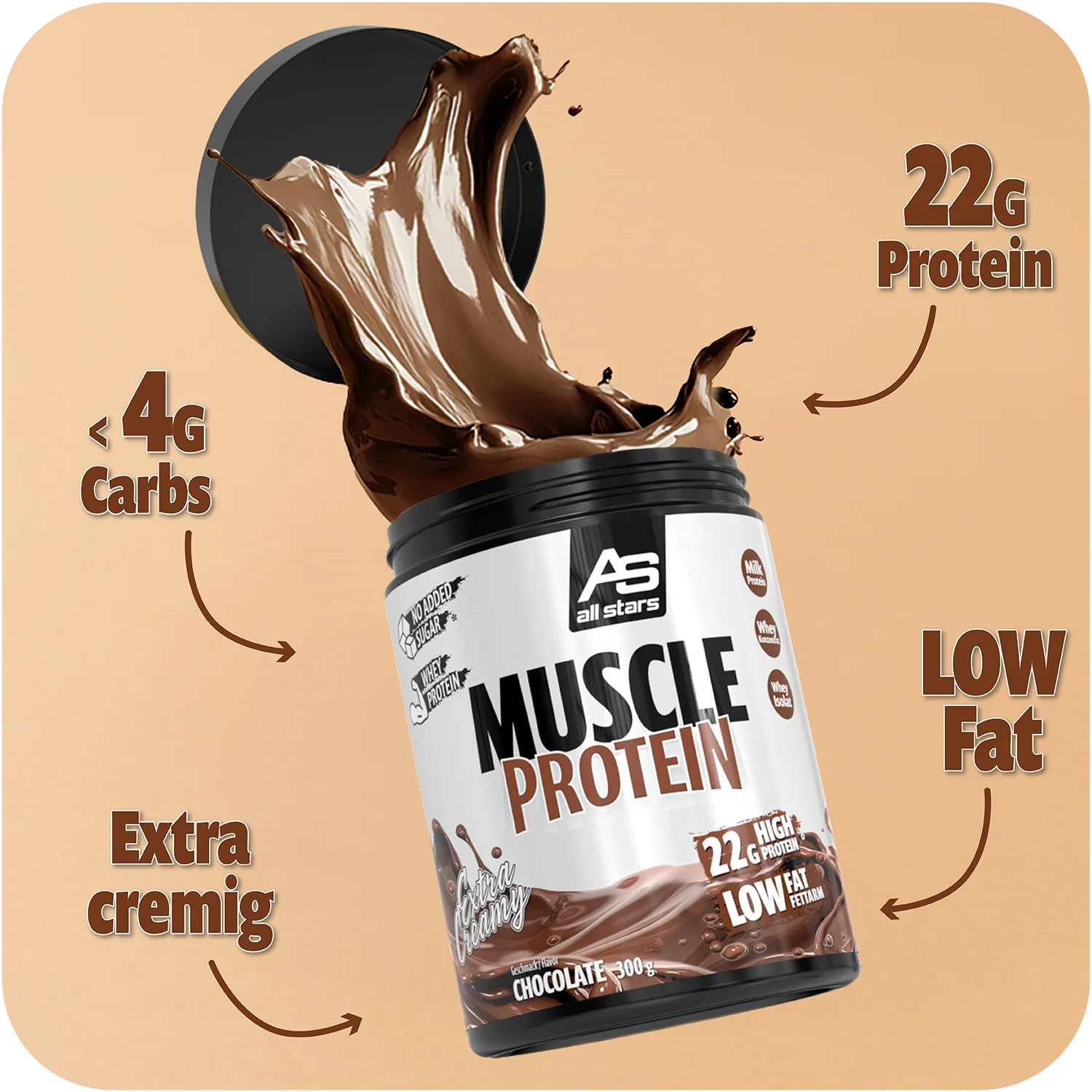 Muscle Protein Pulver - 300g Dosen - Image 10