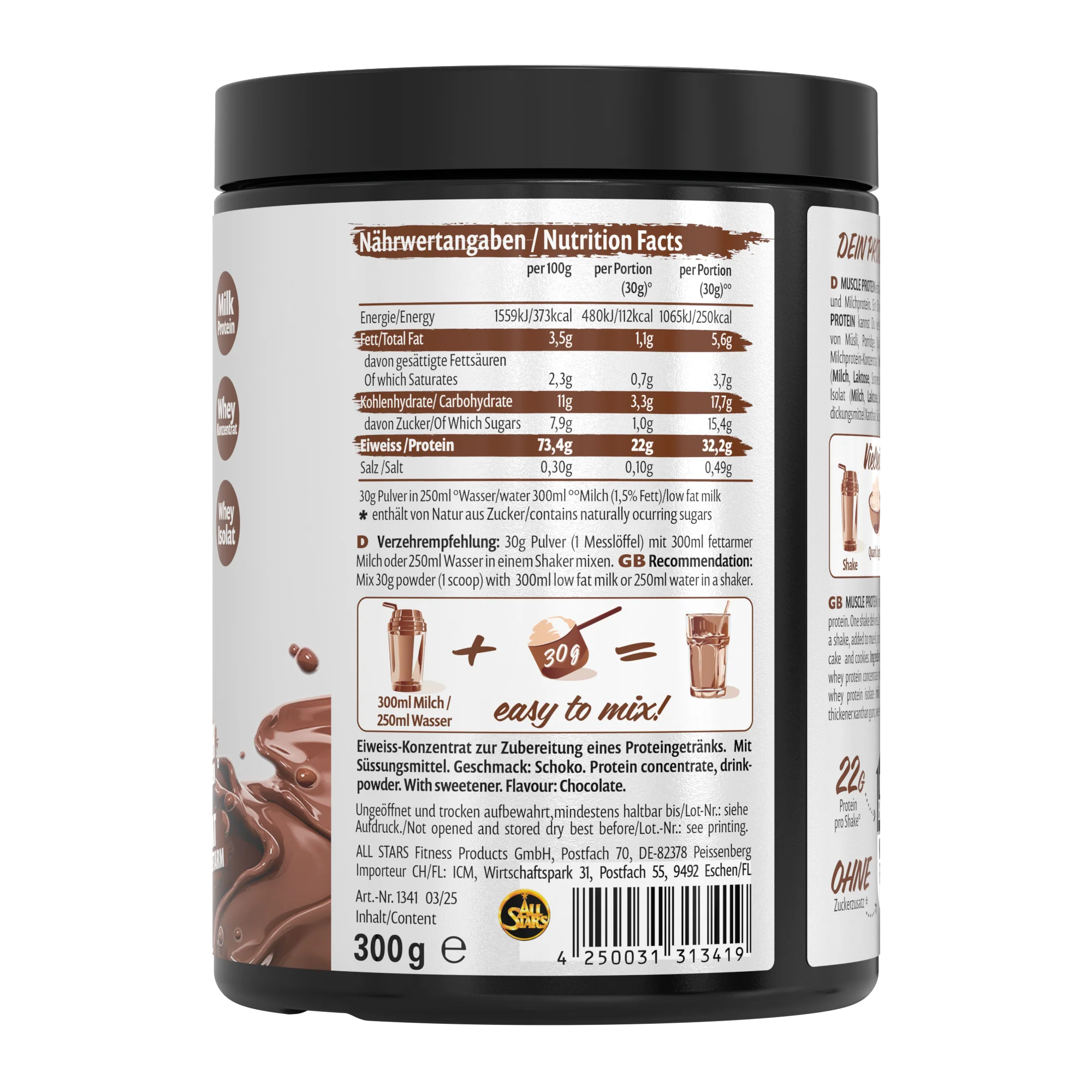 Muscle Protein Pulver - 300g Dosen - Image 9