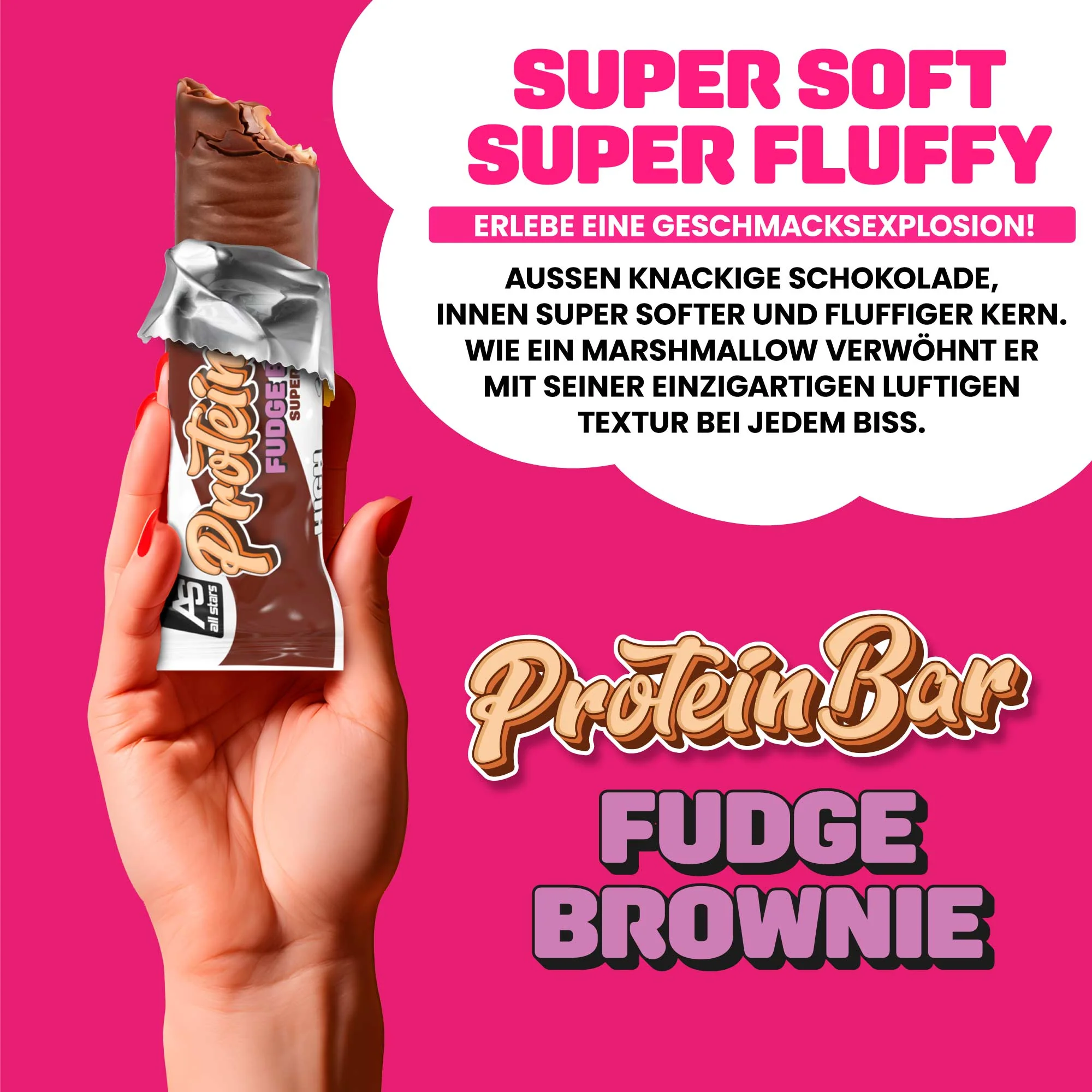 Protein Bar Soft & Fluffy - 50g Proteinriegel - Image 4