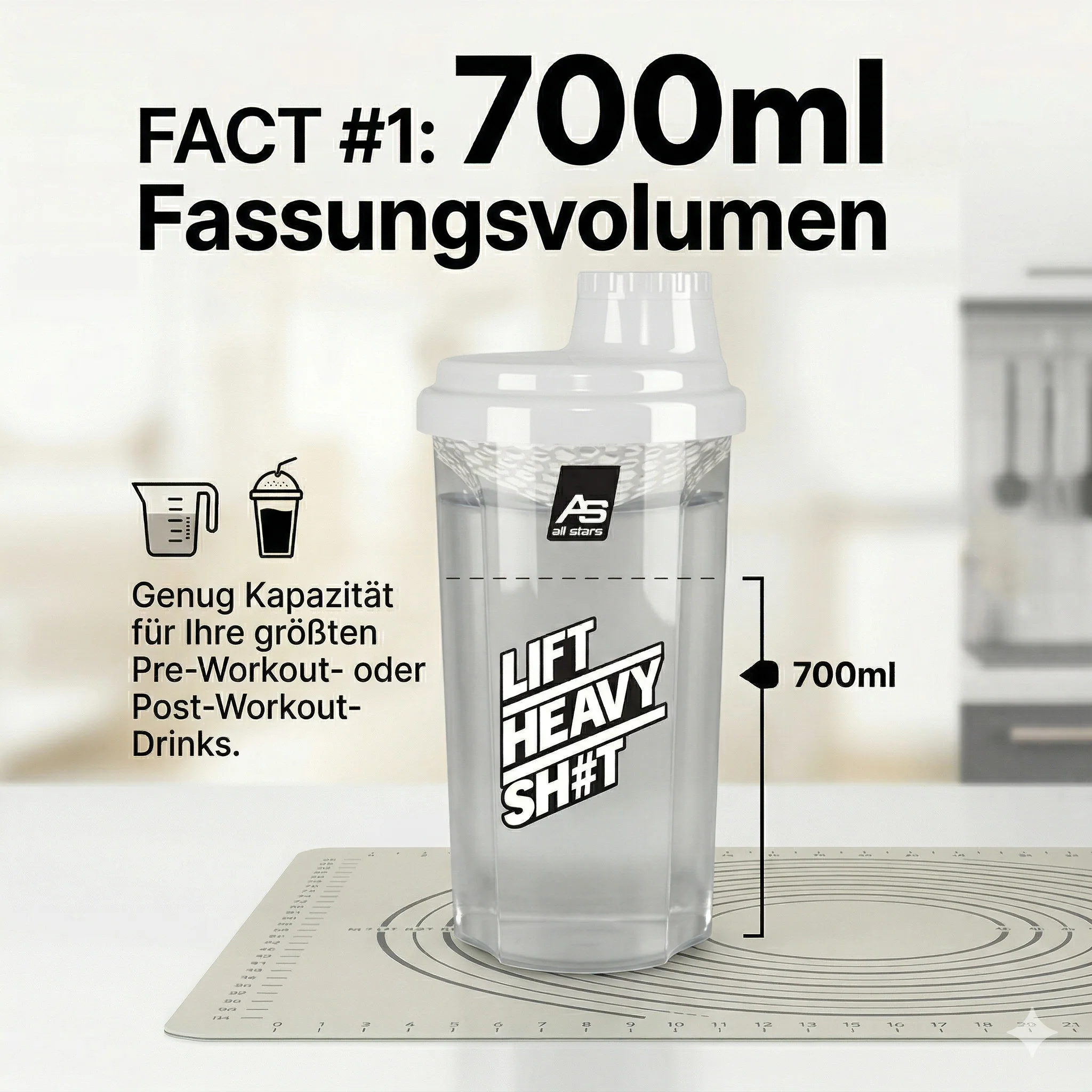 Protein Shaker 700ml - Lift Heavy SH#T - Image 3