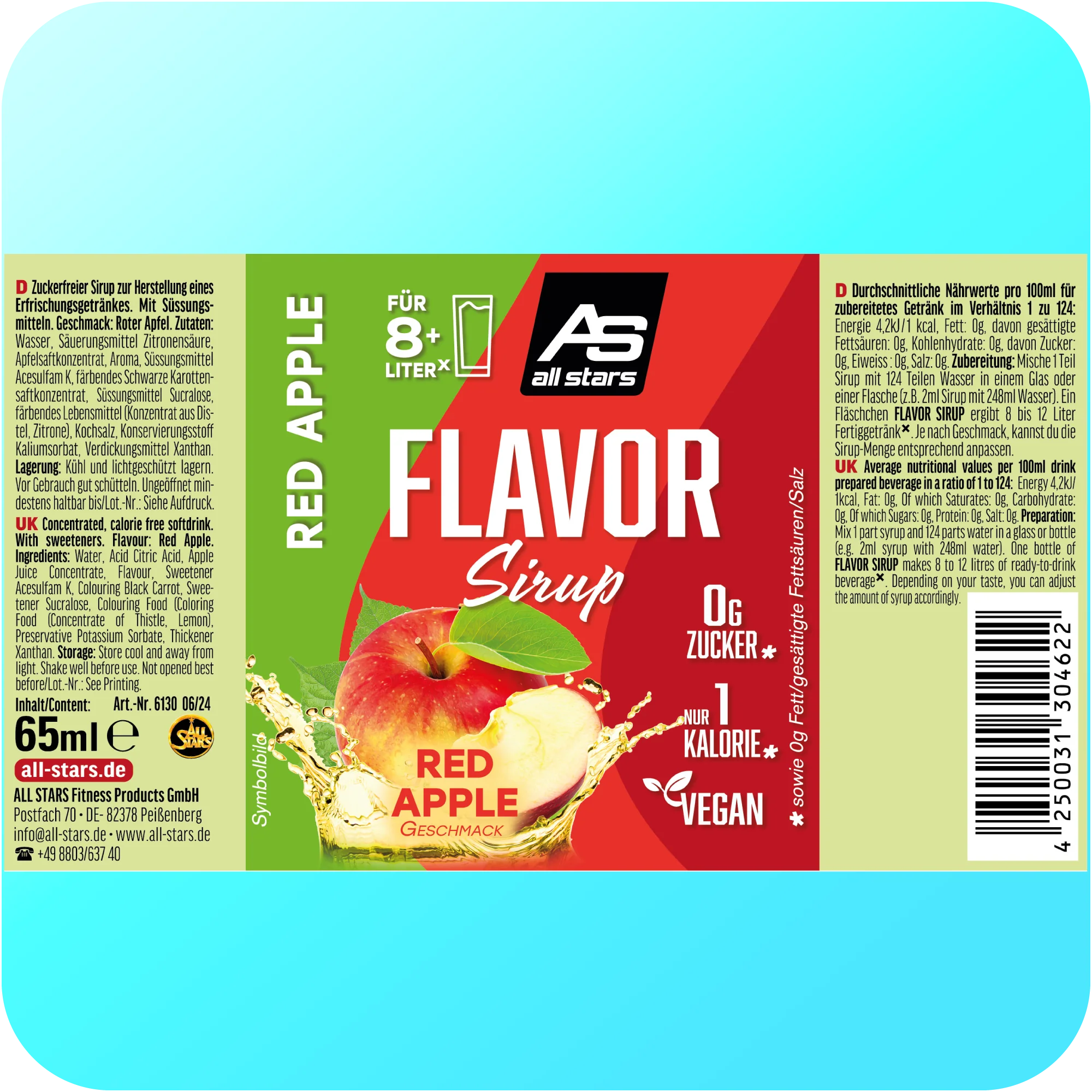 Flavor Getränkesirup - ohne Zucker - Image 18